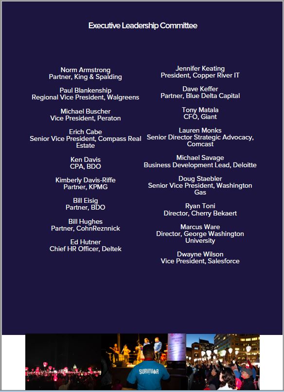 2019 Light The Night Executive Committee
